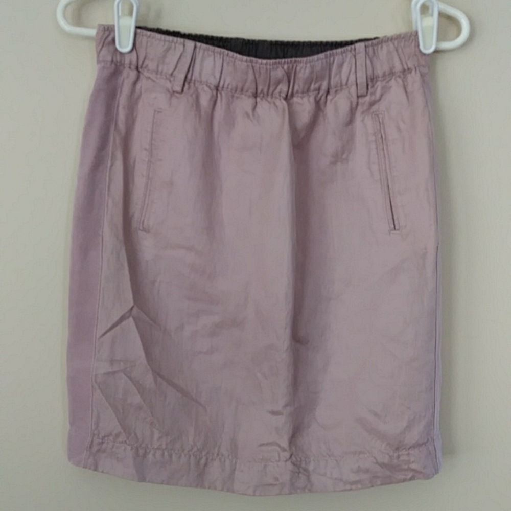 Banana Republic Linen Blend Skirt 0 Dusty Rose